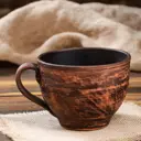 Чашка Красная глина "Гладкая" 0.65 л цвет коричневый