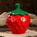 Сахарница Керамика ручной работы "Клубника" 0.9 л