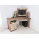 Стол компьютерный Тэкс Грета-7 130x134x90 см ДСП цвет ясень 00-00009145
