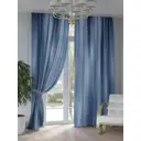 Штора Comfy Way Лиманкрис TD-948232 на шторной ленте 150x250 см, цвет синий