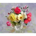 Картина по номерам Silvertoys Molly 40x50 см Бузин И. Розы в кувшинчике (29 цветов)