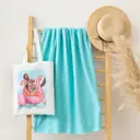 Набор LoveLife Best friends : сумка-шопер 33х39 см + флисовый плед 150х130 см