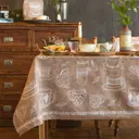 Скатерть Доляна Cup of tea 180x144 см, 100% хлопок, 164 г/м2
