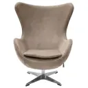 Кресло с подушкой Bradex Egg Chair 250 кг металл цвет молочный FR 0647