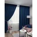 Комплект штор Inva "Микролен" 260х200*2 синий