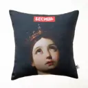 Подушка Этель с надписью "Бесишь" 35x35 см, габардин, 100% п/э