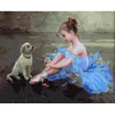 Картина по номерам Molly 40x50 см Маленькая балерина (28 цветов)
