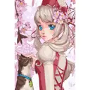 Набор юного художника Molly 20x30 см На фоне сакуры (23 цвета)