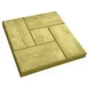 Плитка тротуарная Дерево 300x300x30 мм цвет желтый