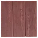 Плитка тротуарная Три доски 300x300x30 мм цвет красный