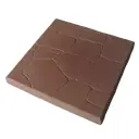Плитка тротуарная Польская 300x300x30 мм цвет коричневый