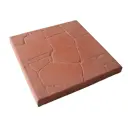 Плитка тротуарная Польская 300x300x30 мм цвет красный