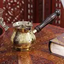 Турка Цветы 150 мл латунь цвет золотой