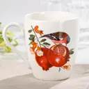 Кружка 380 мл Simaland фаянс цвет белый/красный