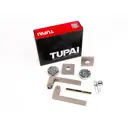 Ручка на розетке Tupai Square 2275 Q-142 цвет матовый никель, 2 шт