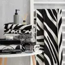 Полотенце махровое Этель Zebra чёрный 70х130 см велюр
