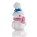 Свеча Новогодняя Home Decor Снеговик в шапке голубой 8*6*13.5 см
