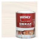 Пропитка для дерева Husky Siberian полуматовая цвет белый 0.9 л