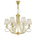 Люстра подвесная LIGHTSTAR Riccio 705062 6 ламп 18 м² цвет золото