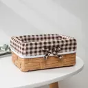 Корзина Доляна Клеточка 12x8x18 см пластик цвет коричневый 5442968