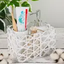 Корзина Доляна Паутинка 11x10x15.5 см бумага цвет белый 4686396