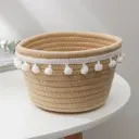 Корзина Доляна Тэс 16x10x16 см хлопок цвет бежевый 7086127