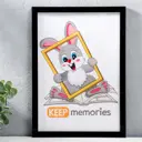 Рамка Keep memories 5367325, 21x30 см, пластик, цвет черный