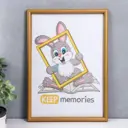 Рамка Keep memories 4372234, 21x30 см, пластик, цвет золотистый