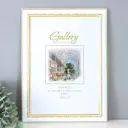 Рамка Gallery 7786682, 25x35 см, пластик, цвет белый, пластиковый экран