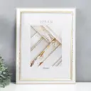 Рамка Gallery 7786668, 30x40 см, пластик, цвет белый, пластиковый экран