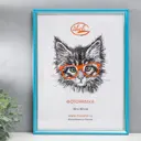 Рамка Simaland 7109178, 30x40 см, пластик, цвет голубой, пластиковый экран