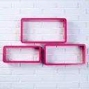 Настенная полка Simaland 10x10 см МДФ розовый 4415611