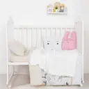 Плед Крошка Я 85x100 см белый велсофт