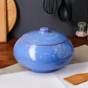 Горшок духовой "Чугунок" темно-синий 25x25x14 см 4 л