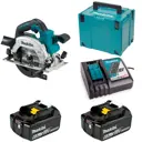 Пила дисковая аккумуляторная Makita LXT DHS660RGE, 18 В Li-Ion 2х6 Ач, 165 мм