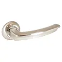 Ручки дверные на розетке Аллюр ВЕРНЕР SN 1180, цвет матовый никель