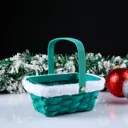Корзина Simaland 15x25x12 см шпон цвет зеленый