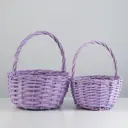 Корзина Simaland 24x29x25 см ива цвет фиолетовый