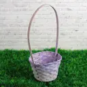 Корзина Simaland 13x32x13 см бамбук цвет фиолетовый