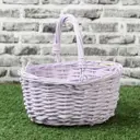 Корзина Simaland 18x9x15 см ива цвет фиолетовый