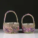 Корзина Simaland 21x31x21 см металл цвет фиолетовый