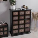 Тумба с выдвижными ящиками Bogacho 90x102x40 см МДФ цвет шоколад