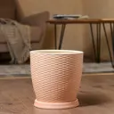 Горшок цветочный 7304688 Керамика ручной работы 10 см 10 л керамика разноцветный