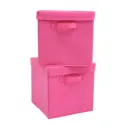 Набор коробок 2 шт Home one 30x30x30 см нетканый цвет розовый