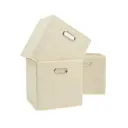Набор коробок 3 шт Home one 30x30x30 см нетканый цвет бежевый