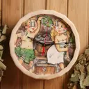 Часы банные "№5" с рисунком 26.5 см