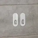 Крючок для ванной Доляна 7403337 2шт цвет хромированный