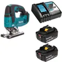 Лобзик аккумуляторный бесщеточный Makita LXT DJV182RTE, 18 В Li-Ion 2x5 Ач