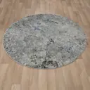 Ковер полипропилен Almira Т068078 160x160 см цвет серый, темно-синий