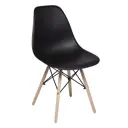 Стул Redblack Eames 622 BLACK 04 пластик цвет черный